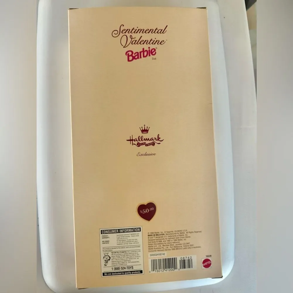 Hallmark special Edition 1996 Sentimental Valentine Barbie